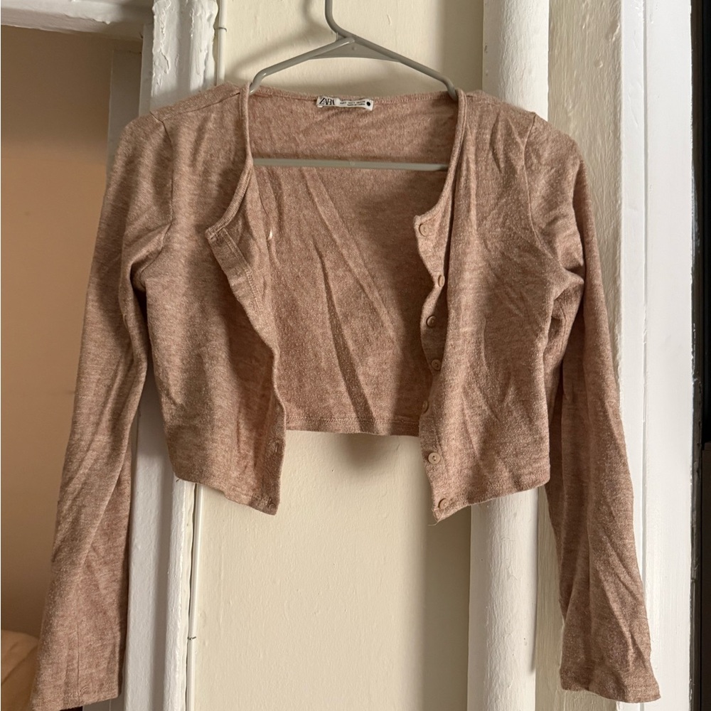 Zara Light Brown Knit Top